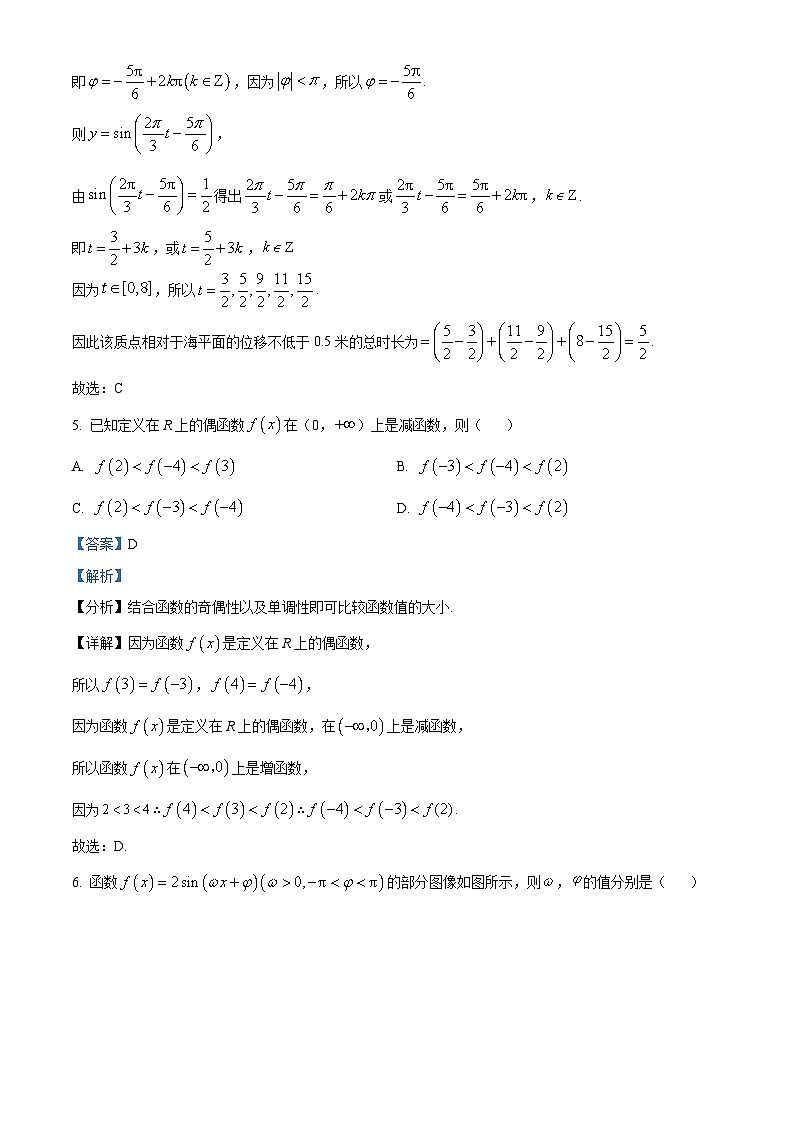 精品解析：江苏省泰州市兴化市楚水实验学校2023-2024学年高一上学期期末适应性考试数学试题03