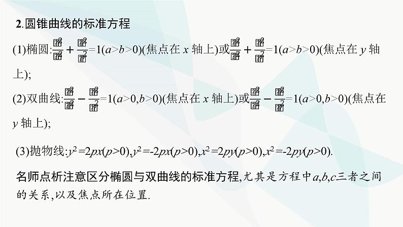 新高考数学二轮复习专题六解析几何第2讲圆锥曲线的定义、方程与性质课件05