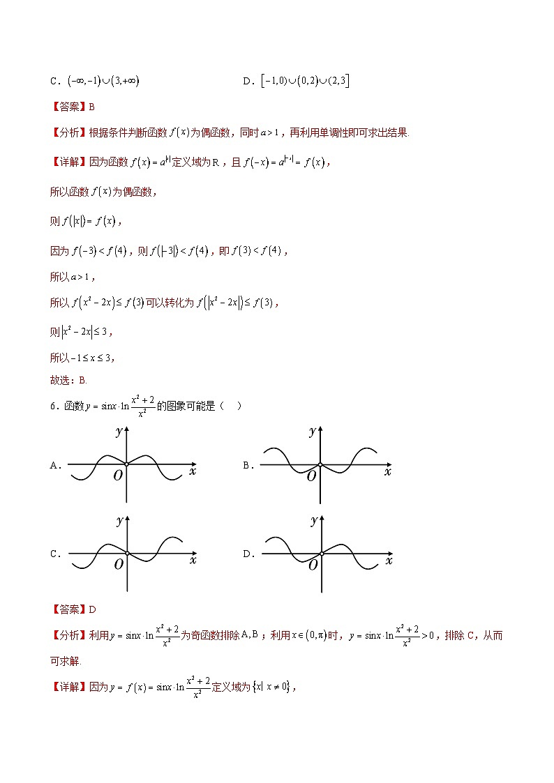 阶段性检测2.3（难）（范围：集合至复数）-备战2024年高考数学一轮复习高分突破（新高考通用）03