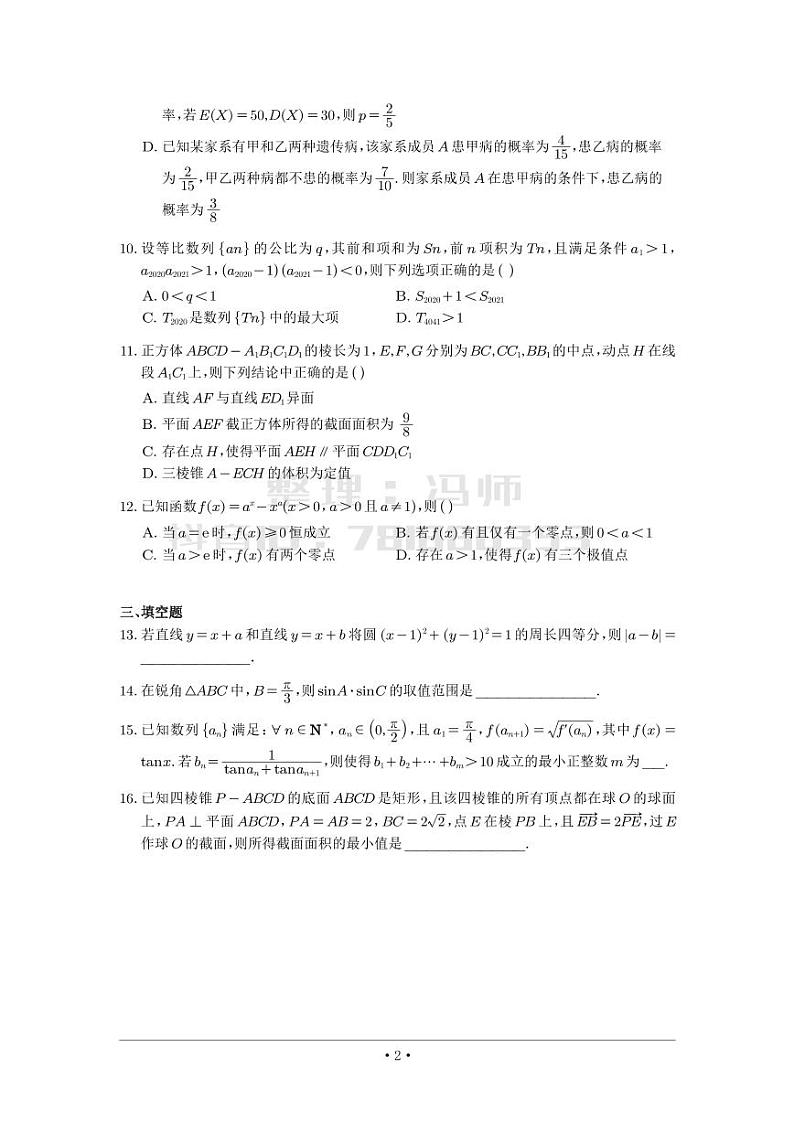 选填模拟（新高考） (14)第2页