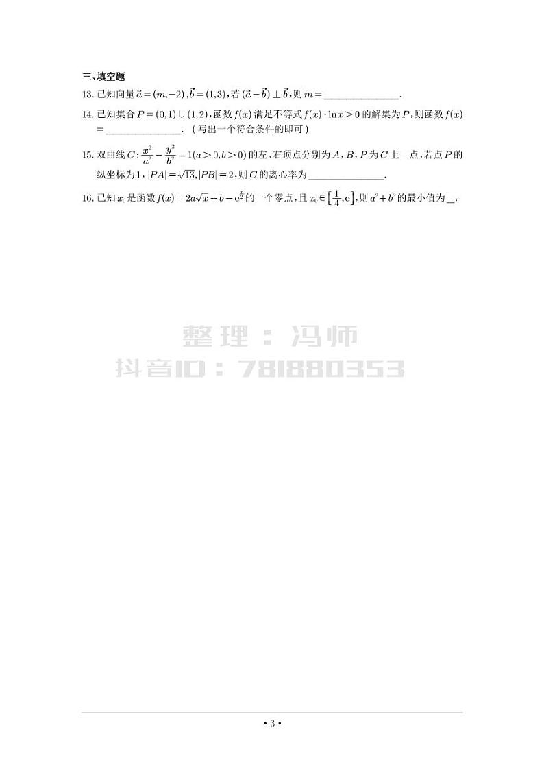 选填模拟（新高考） (17)第3页