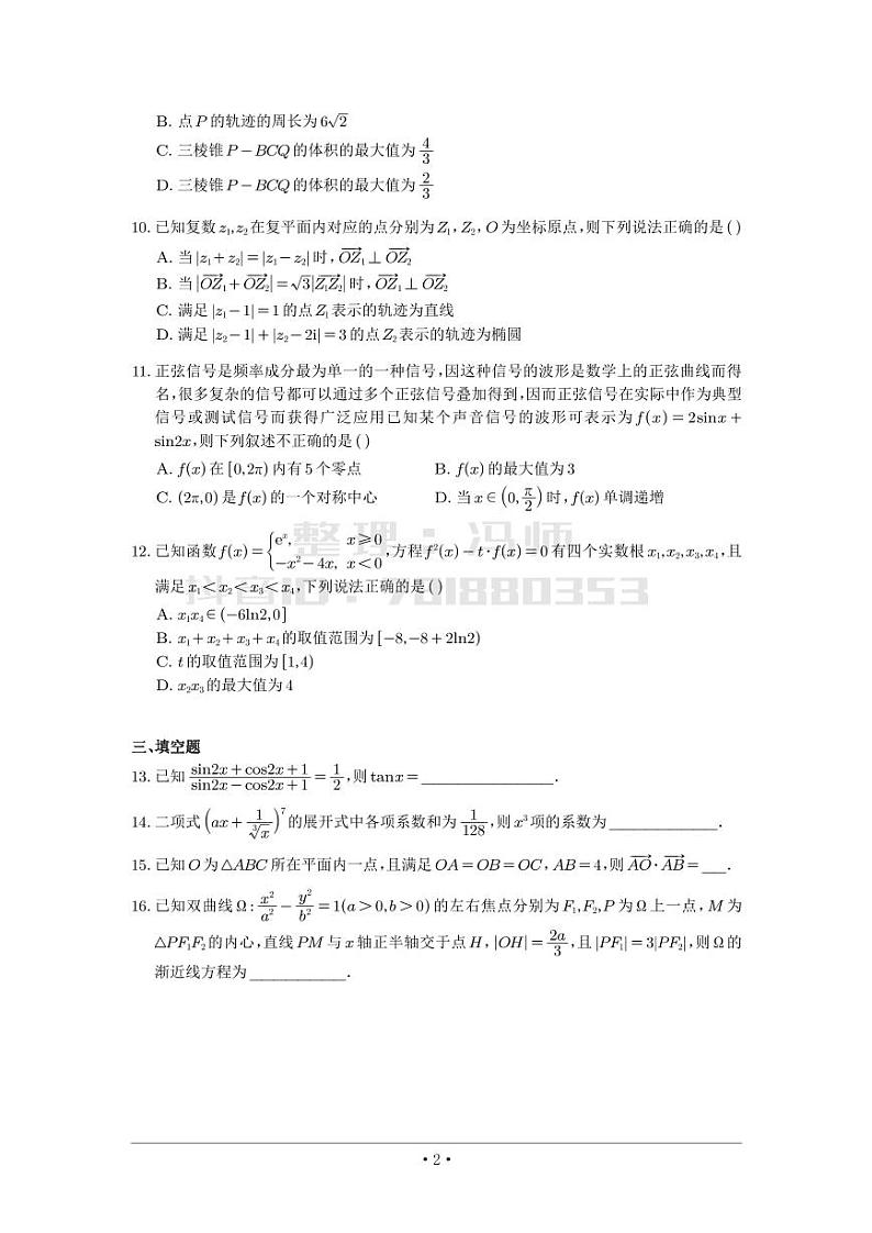 选填模拟（新高考） (26)第2页