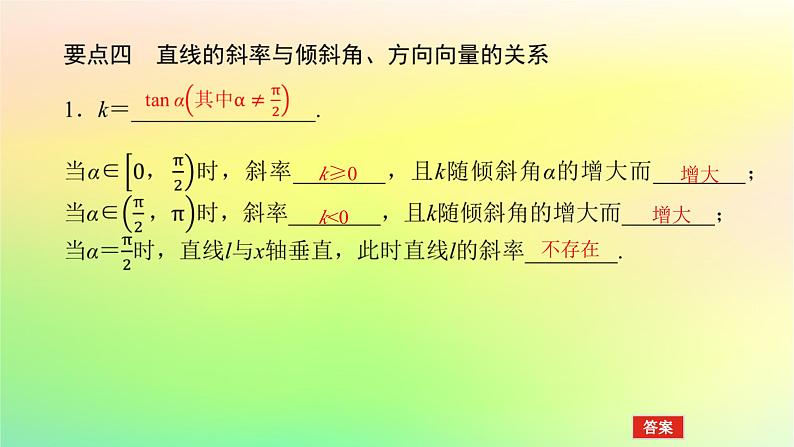 新教材2023版高中数学第一章直线与圆1直线与直线的方程1.1一次函数的图象与直线的方程1.2直线的倾斜角斜率及其关系课件北师大版选择性必修第一册第8页