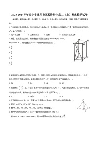 2023-2024学年辽宁省沈阳市五校协作体高二（上）期末数学试卷（含解析）