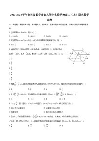 2023-2024学年吉林省长春市吉大附中实验学校高二（上）期末数学试卷（含解析）