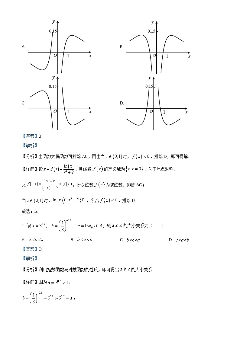 福建省福州市鼓山中学2023-2024学年高一上学期12月适应性训练数学试题（Word版附解析）第2页