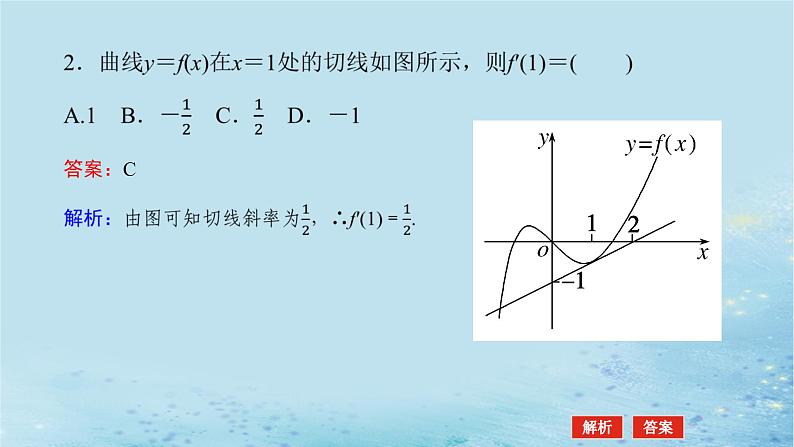 新教材2023版高中数学第1章导数及其应用1.1导数概念及其意义1.1.3导数的几何意义课件湘教版选择性必修第二册06