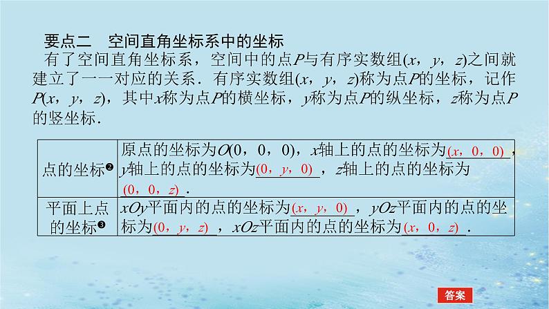 新教材2023版高中数学第2章空间向量与立体几何2.1空间直角坐标系2.1.1建立空间直角坐标系课件湘教版选择性必修第二册06