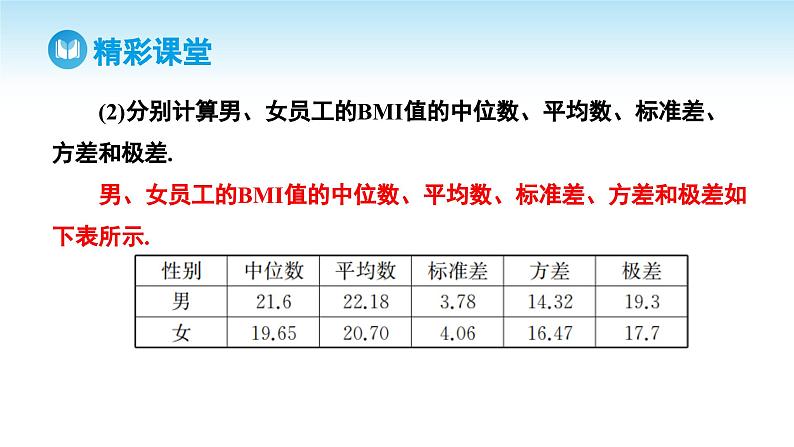 人教A版高中数学必修第二册 第9章 9.3 统计案例 公司员工的肥胖情况调查分析（课件）第7页