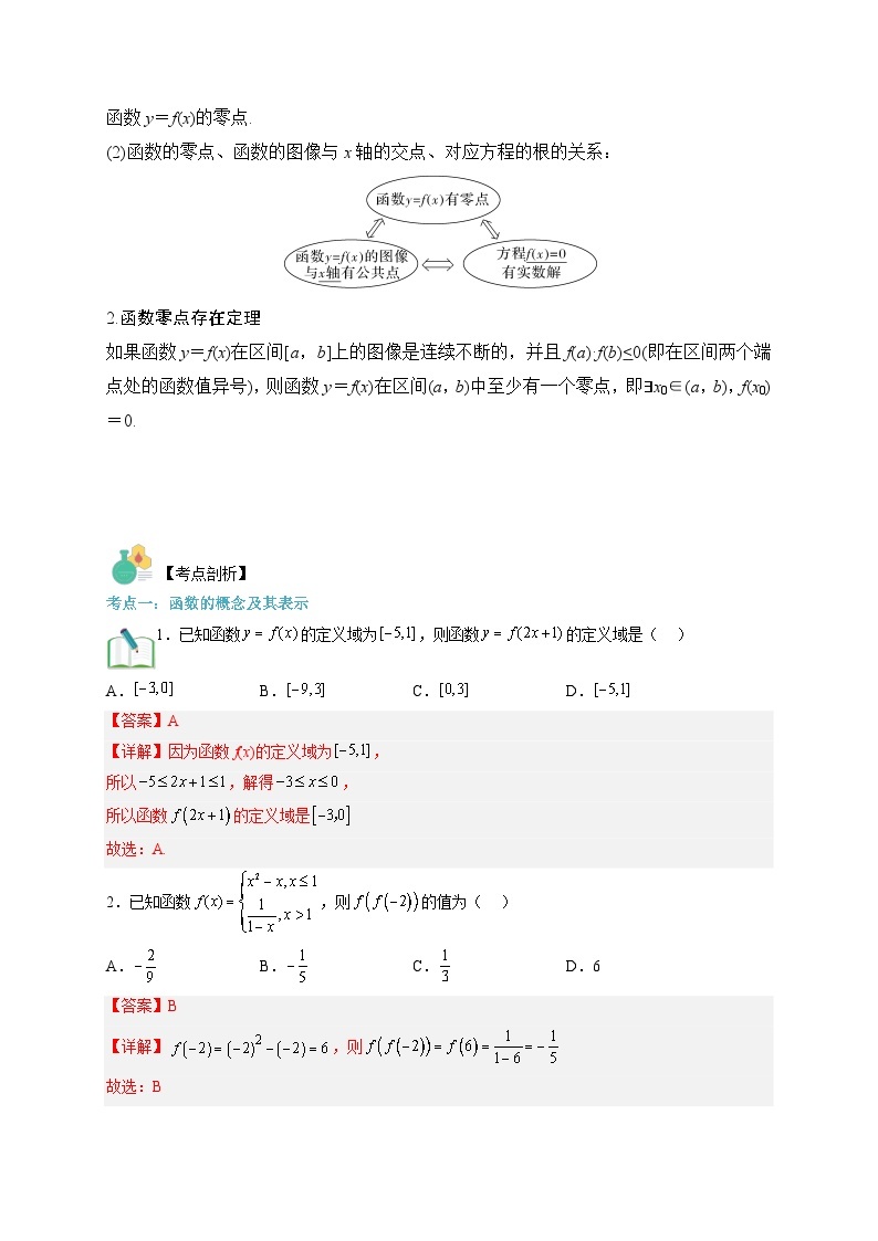 第03讲 函数的概念与性质-【复习】高一数学寒假衔接讲义练习（人教B版 必修第一册）03