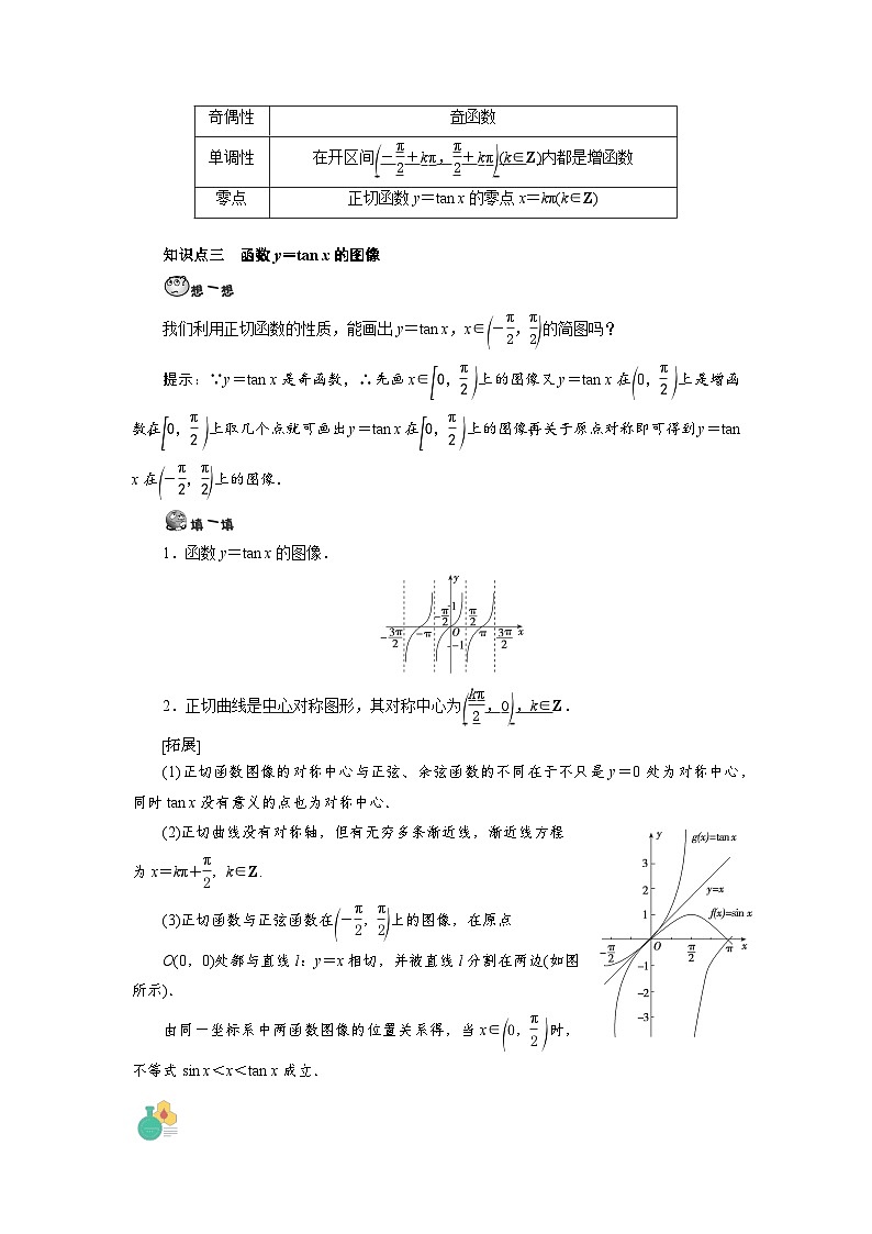 第11讲 余弦和正切函数的图像与性质-【预习】高一数学寒假衔接讲义练习（人教B版 必修第三册）03