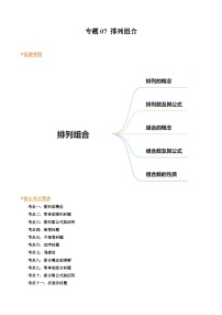 【寒假作业】人教A版2019 高中数学 高二寒假提升训练专题07 排列组合（十五大考点）-练习