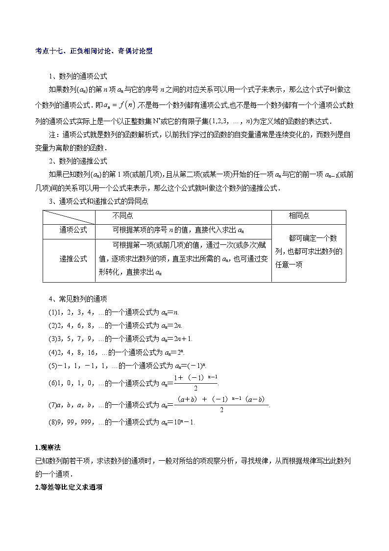【寒假作业】苏教版2019 高中数学 高二寒假巩固提升训练 复习专题08+求数列通项17种常见考法归类-练习.zip02