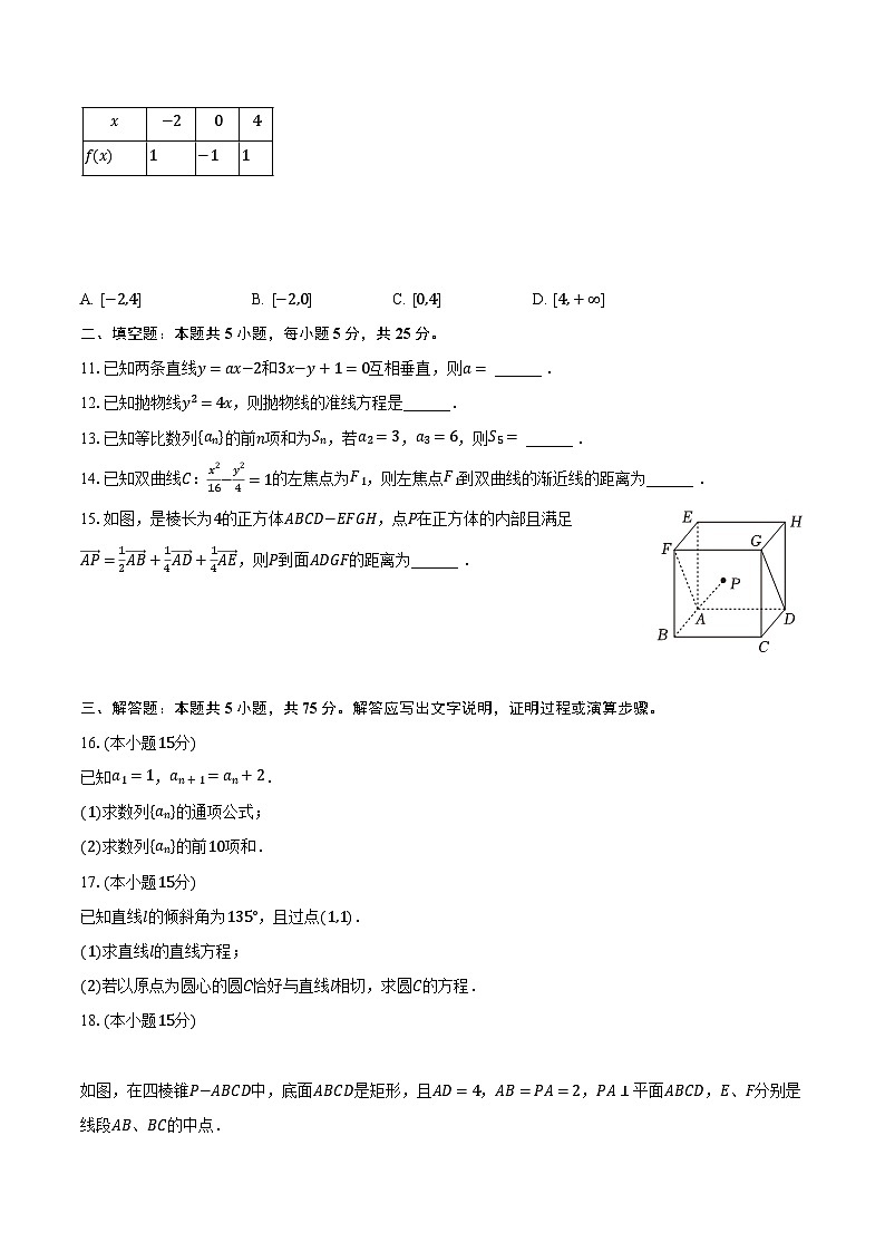 2023-2024学年重庆市长寿区高二（上）期末数学试卷（B卷）（含解析）第2页
