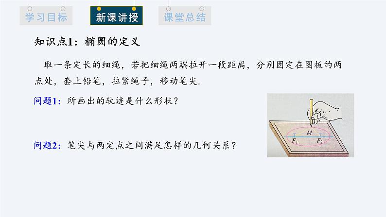 3.1.1 椭圆及其标准方程 课件高二数学人教A版（2019)选择性必修1第4页