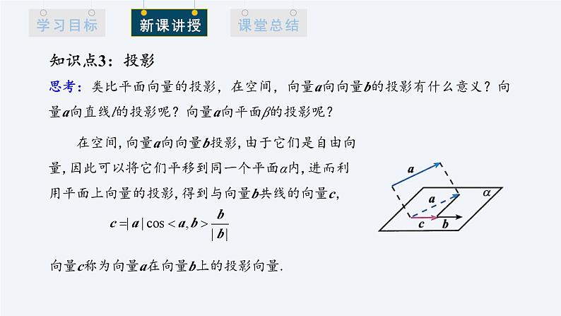 1.1.2 空间向量的数量积运算 课件高二数学人教A版（2019)选择性必修1第5页
