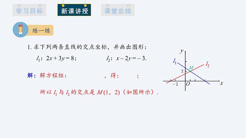 2.3.1 两条直线的交点坐标 课件高二数学人教A版（2019)选择性必修1第6页
