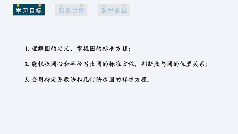 2.4.1 圆的标准方程 课件高二数学人教A版（2019)选择性必修102