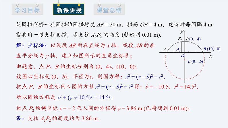 2.5.1 直线与圆的位置关系 第2课时 课件高二数学人教A版（2019)选择性必修105