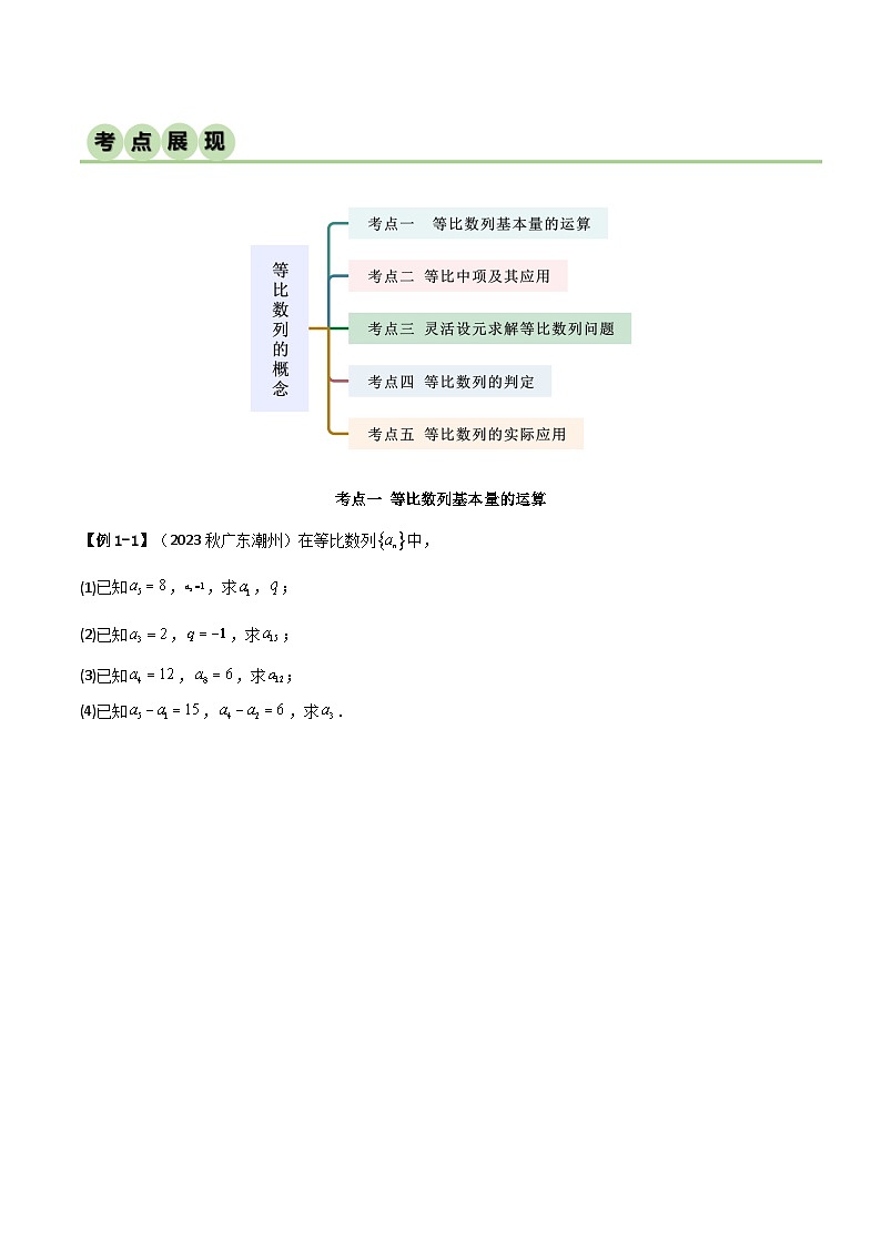 4.3.1  等比数列的概念（精讲）（原卷版）第2页