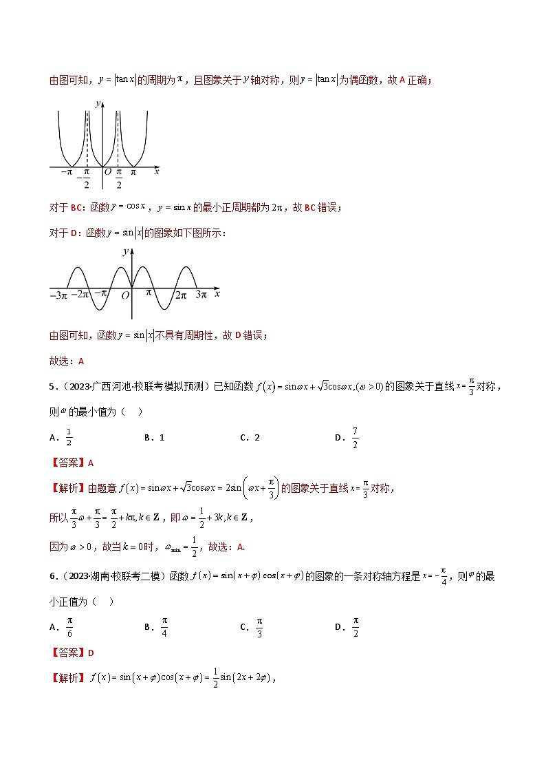 5.3 三角函数的性质（精练）（解析版）第2页