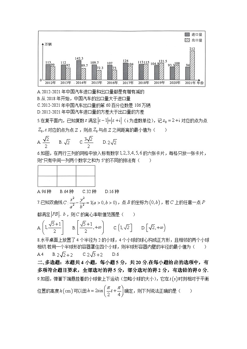 2023年广东省普通高等学校招生全国统一考试模拟测试（一）数学试卷02