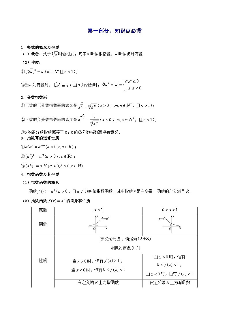 新教材新高考2024年高考数学高频考点精讲精练 第05讲 指数与指数函数（高频精讲）（原卷版+解析版）02