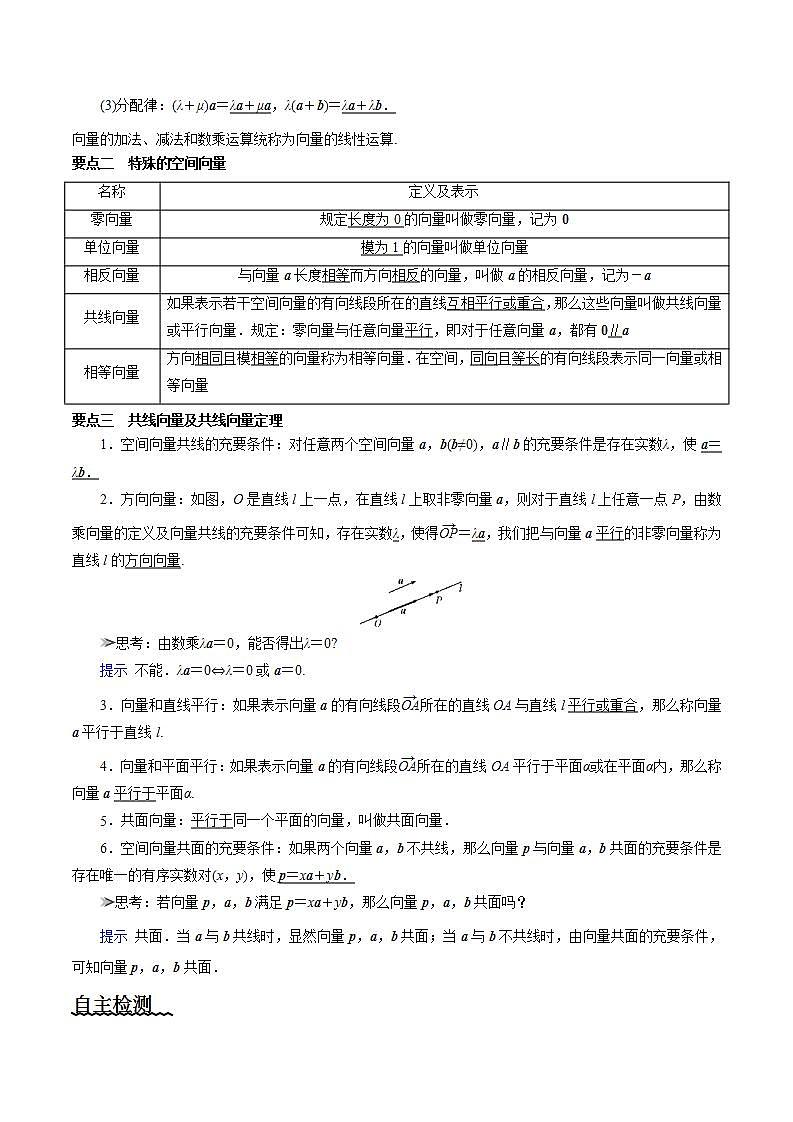 1.1.1《空间向量及其线性运算》课件+教案+分层练习+导学案（含答案解析）-人教版高中数学选修一02