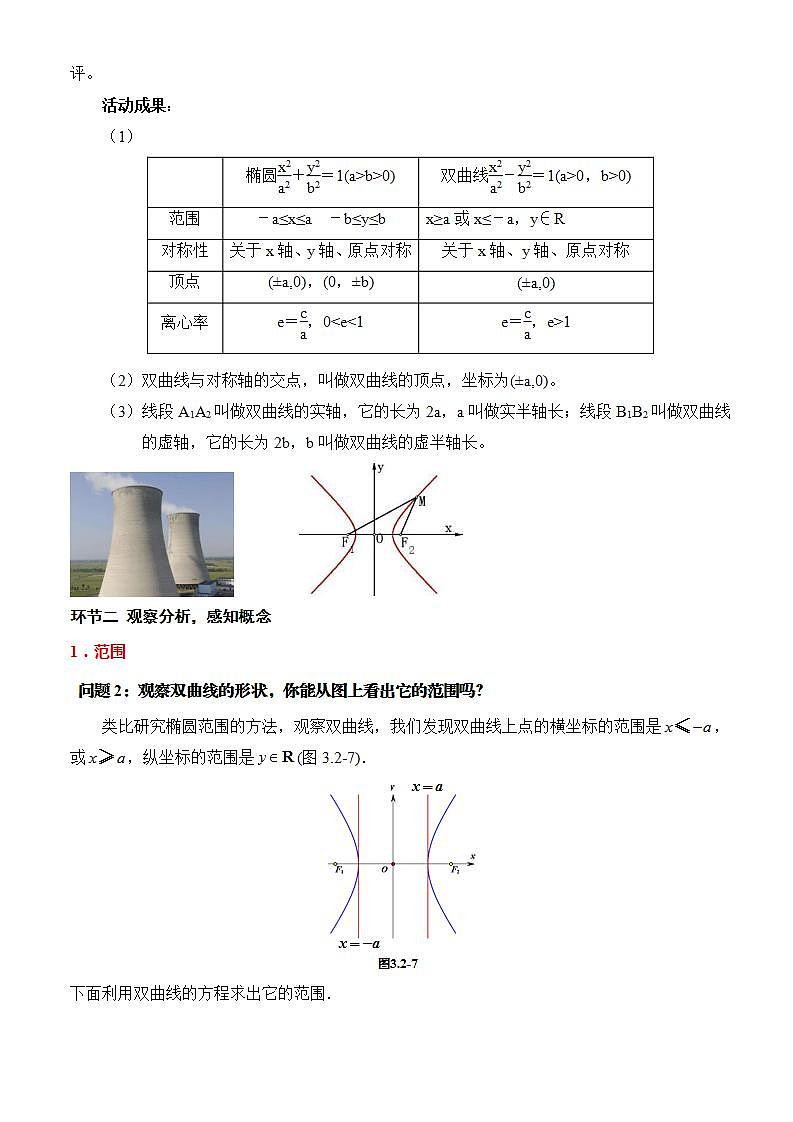 3.2.2《双曲线的简单几何性质》第1课时课件+教案+分层练习+导学案（含答案解析）-人教版高中数学选修一02