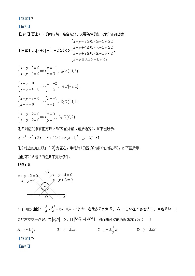 河南省南阳市2022-2023学年高三上学期期终质量评估（期末）数学（理）试题（Word版附解析）第3页