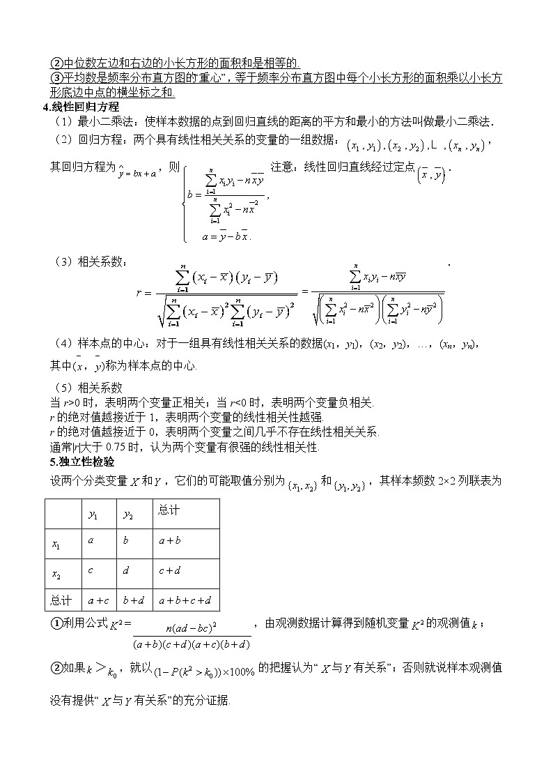 备战2024年高考数学一轮复习艺体生高频考点专用复习讲义word版专题05 统计与统计案例【艺体生专供—选择填空抢分专题】备战2024年高考高频考点题型精讲+精练（新高考通用）解析版第2页