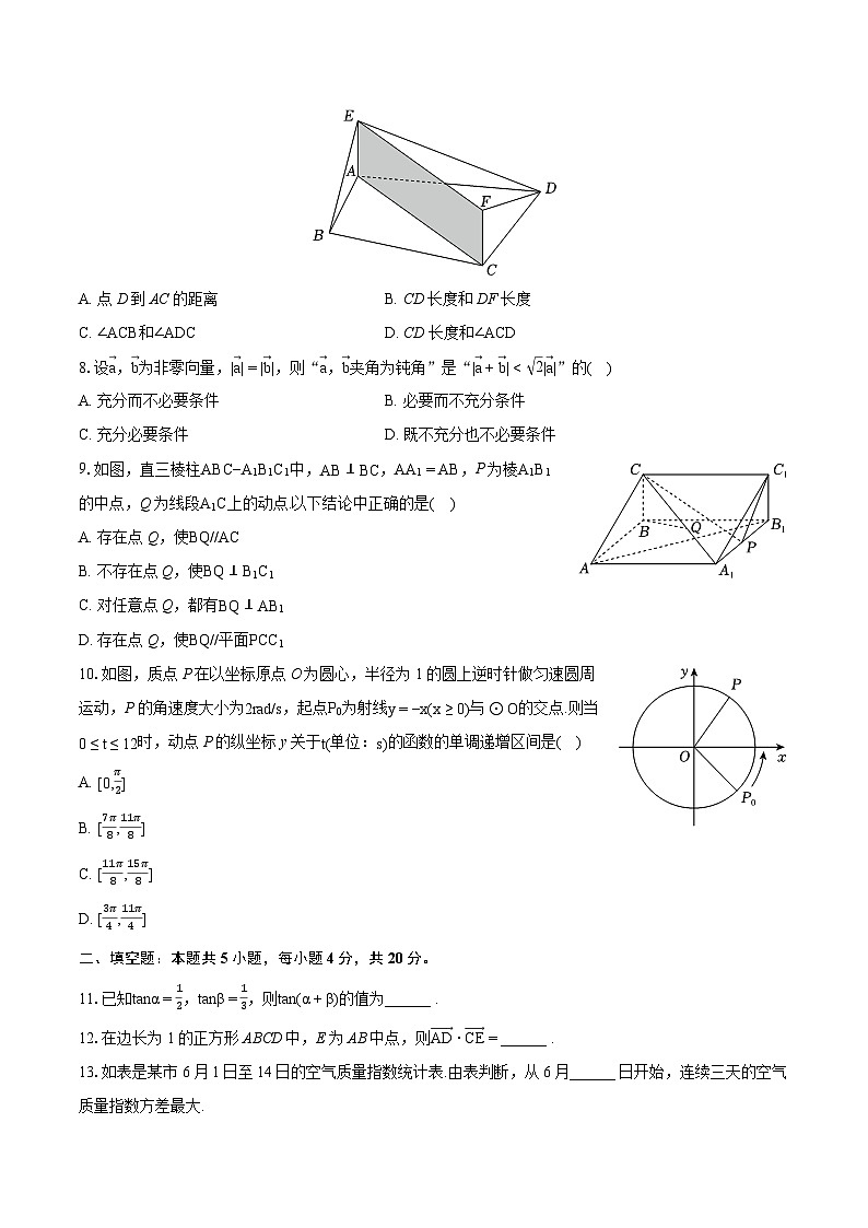 2022-2023学年北京市东城区高一（下）期末数学试卷（含详细答案解析）02