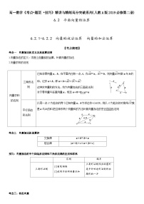 高中数学人教A版 (2019)必修 第二册6.2 平面向量的运算当堂检测题