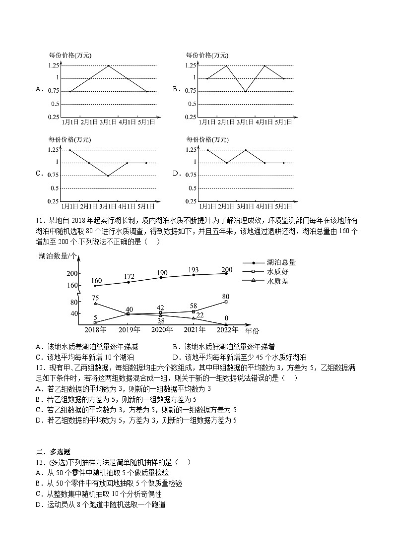 专题10 统计-2023-2024学年高一数学下学期期中期末复习高分突破（苏教版必修第二册）03