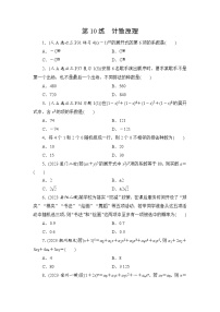 2024年高考数学重难点突破讲义：第10练　计数原理