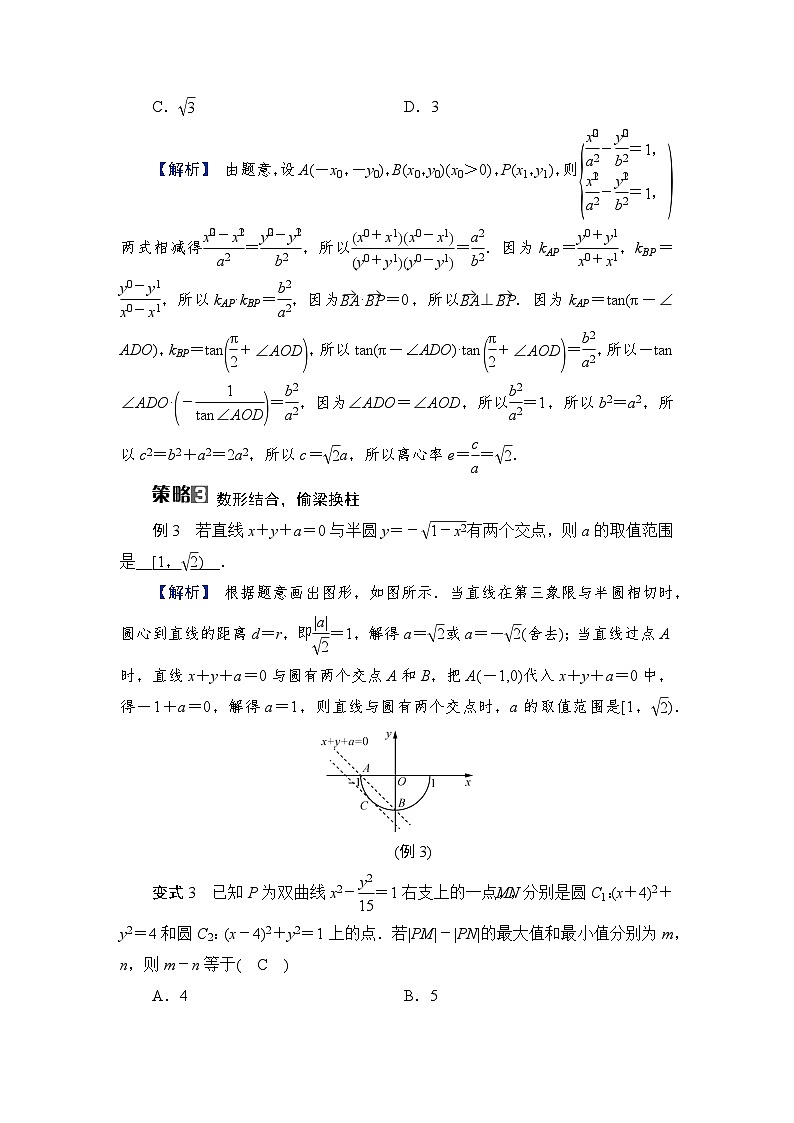 2024年高考数学重难点突破讲义：学案  特别策划1　数学运算——解析几何中优化运算的策略研究02