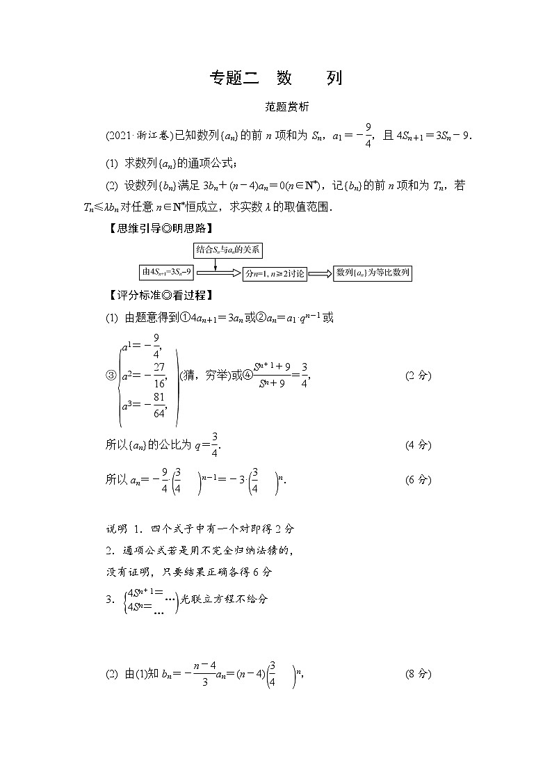 2024年高考数学重难点突破讲义：专题2　数　列01