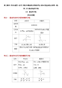 高中数学人教A版 (2019)选择性必修 第一册2.2 直线的方程巩固练习