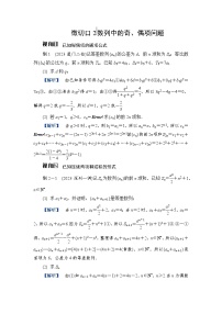 2024年高考数学重难点突破讲义：学案  特别策划2　微切口2　数列中的奇、偶项问题