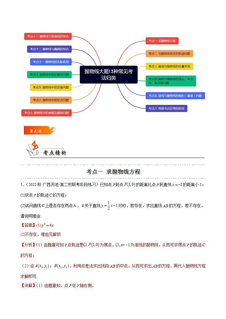 考点14 抛物线大题13种常见考法归类（解析版） 第3页