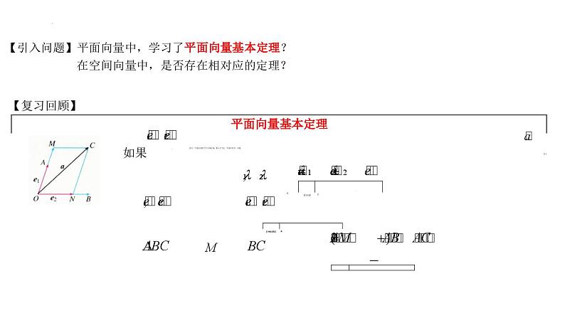(人教A版（2019）选择性必修第一册)高二上学期数学 1.2  空间向量基本定理  课件+教学设计03