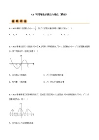 4.3 利用导数求极值与最值（精练）-2024年高考数学一轮复习导与练高分突破（新高考）