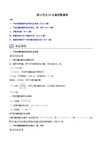 核心考点04向量的数量积-高一数学下学期核心考点+重难点讲练与测试（沪教版必修二）