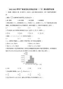 2022-2023学年广东省茂名市信宜市高一（下）期末数学试卷（含详细答案解析）
