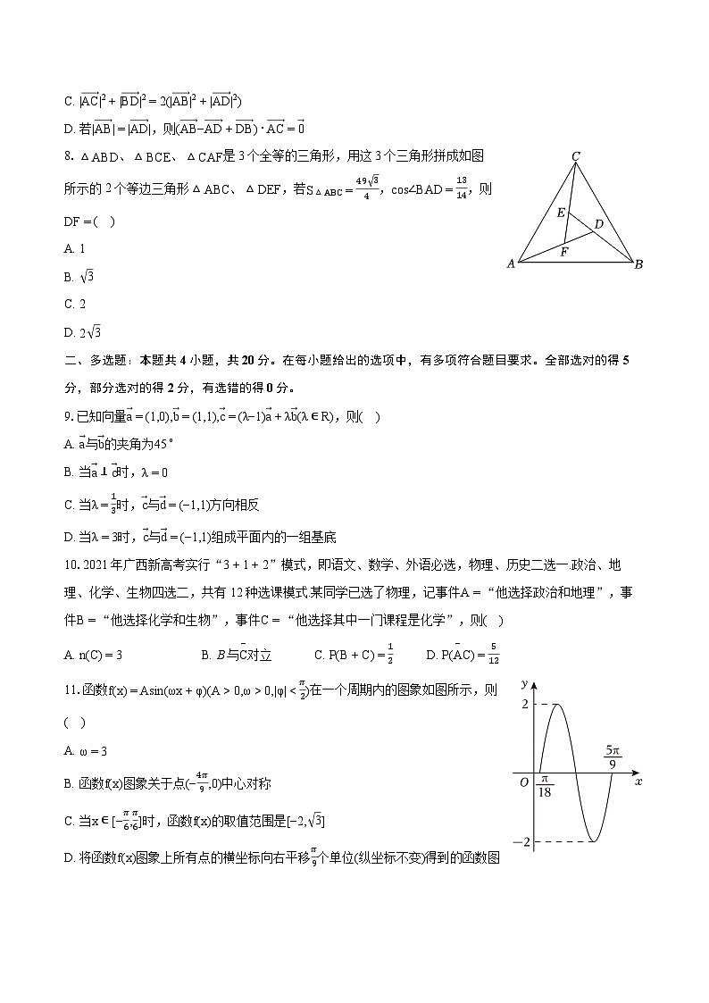 2022-2023学年广西南宁市示范性高中高一（下）期末数学试卷（含详细答案解析）02