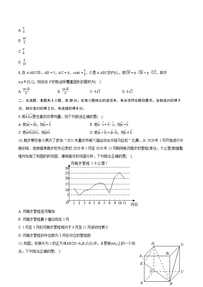 2022-2023学年湖北省荆门市高一（下）期末数学试卷（含详细答案解析）02
