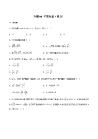 专题01 平面向量（重点）-2023-2024学年高一数学下学期期中期末重难点冲刺（苏教版2019必修第二册）