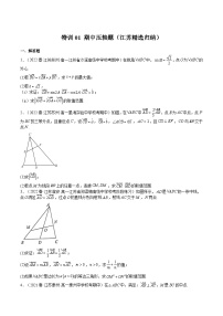 特训01 期中压轴题（江苏精选归纳）-2023-2024学年高一数学下学期期中期末重难点冲刺（苏教版2019必修第二册）