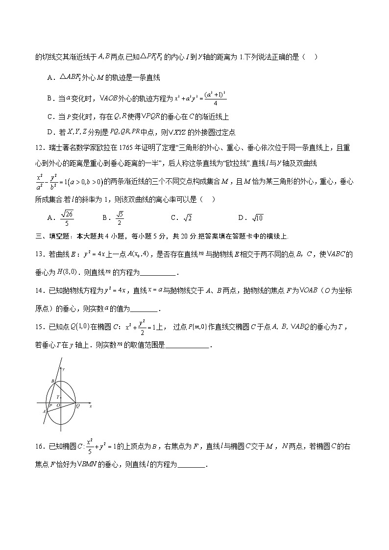 专题25 圆锥曲线与垂心问题-备战2024年新高考数学之圆锥曲线专项高分突破（新高考专用）03
