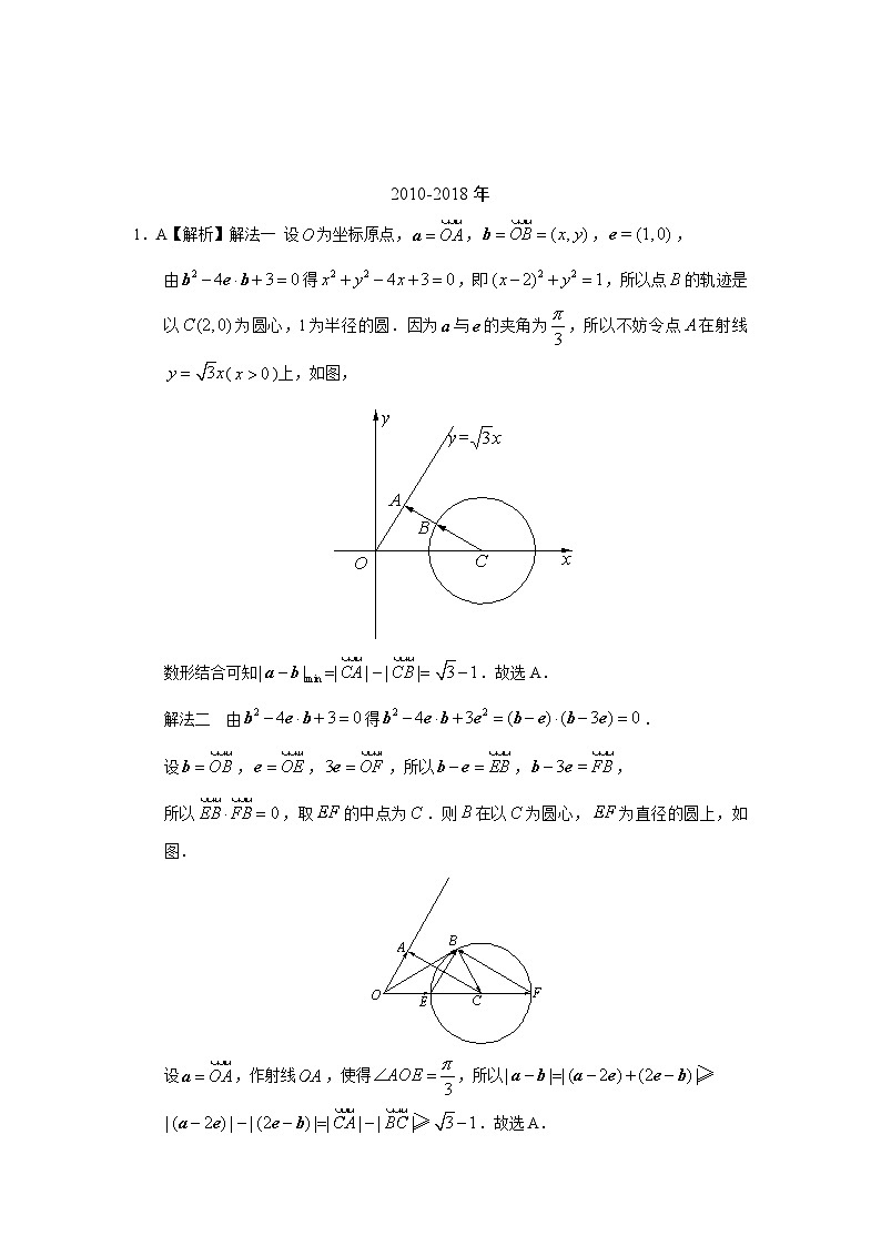 2024年高考数学重难点突破专题五  平面向量第十四讲 向量的应用答案19503